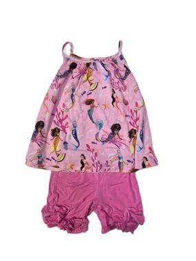 Posh Peanut PP Disney Little Mermaid Ariel 2t Bamboo Short Set Summer Beach